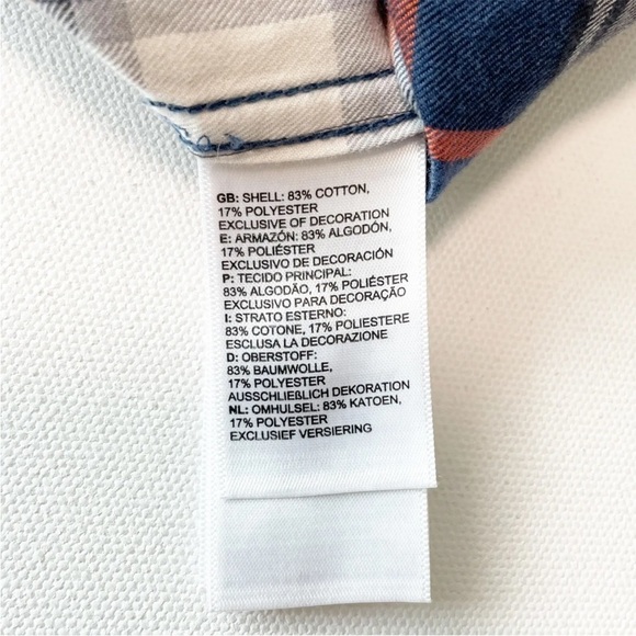 The North Face Men's Plaid Button Up Casual Shirt Blue Gray Medium - Picture 8 of 12